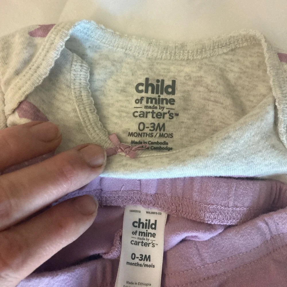 Carter's Lavender Owl Matching Set